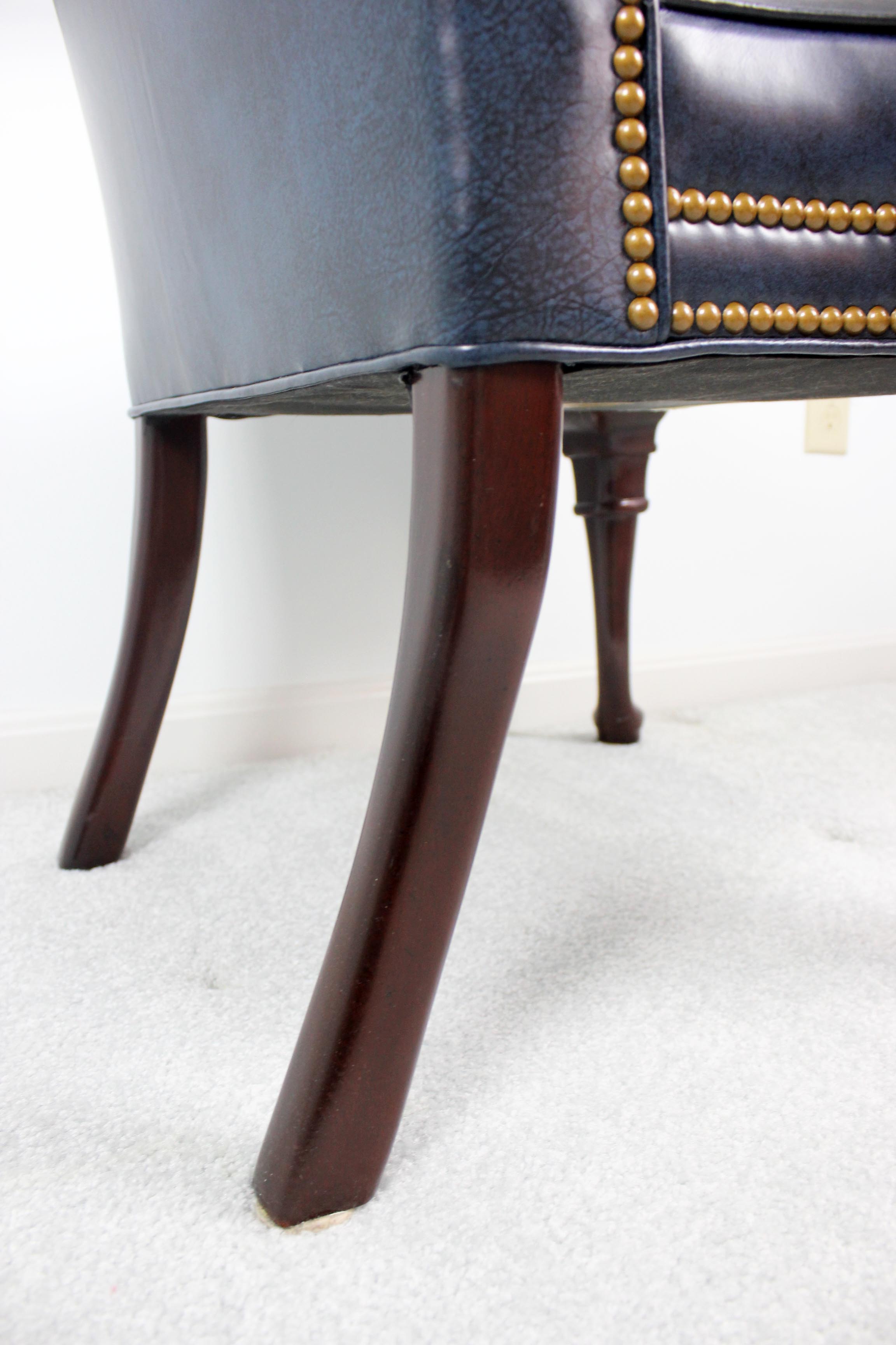 Hancock and Moore Leather Kensington Gooseneck Chair