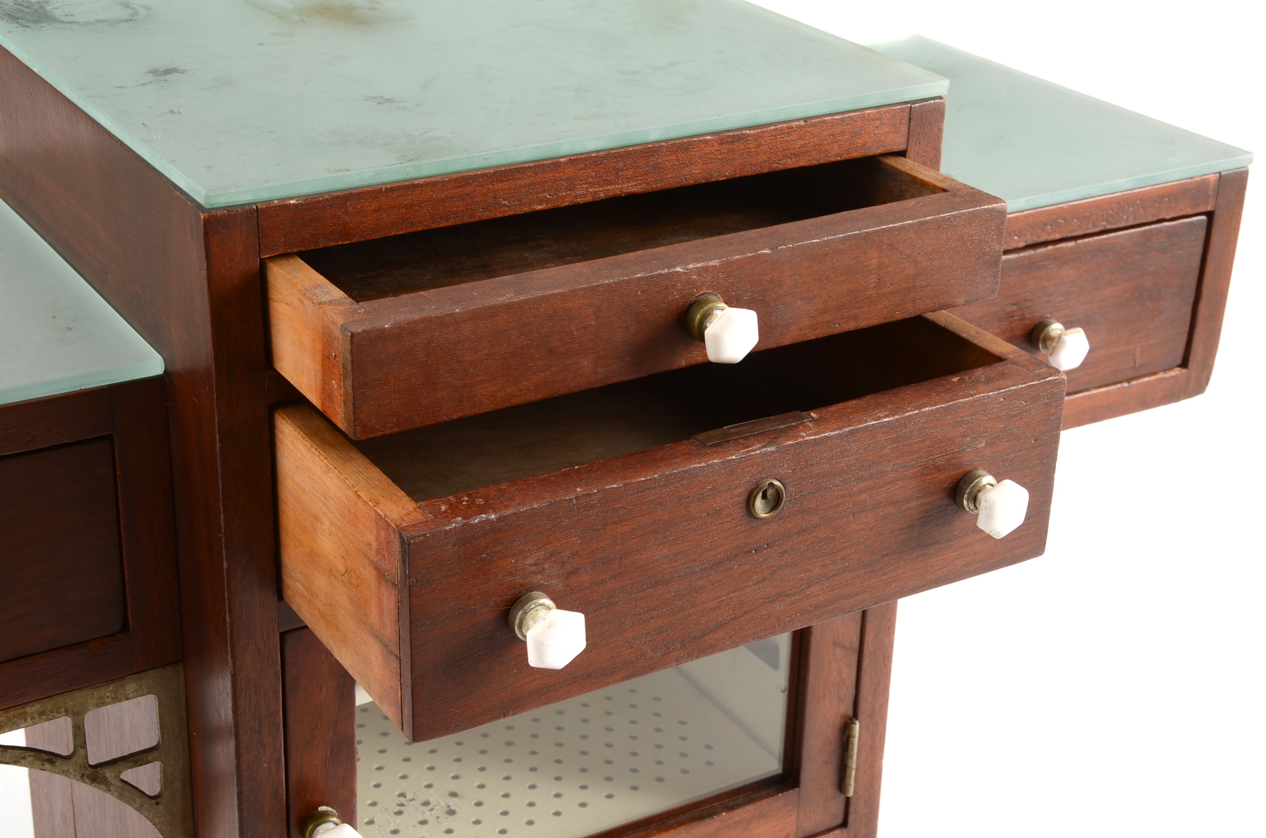 Antique Barber Cabinet