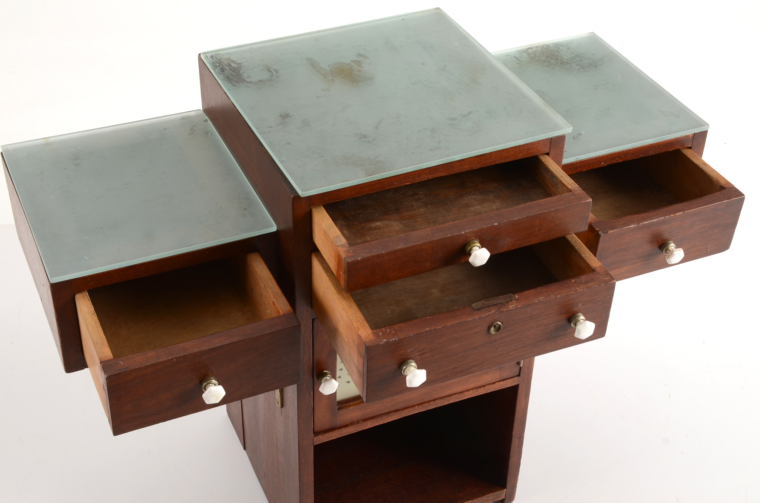 Antique Barber Cabinet