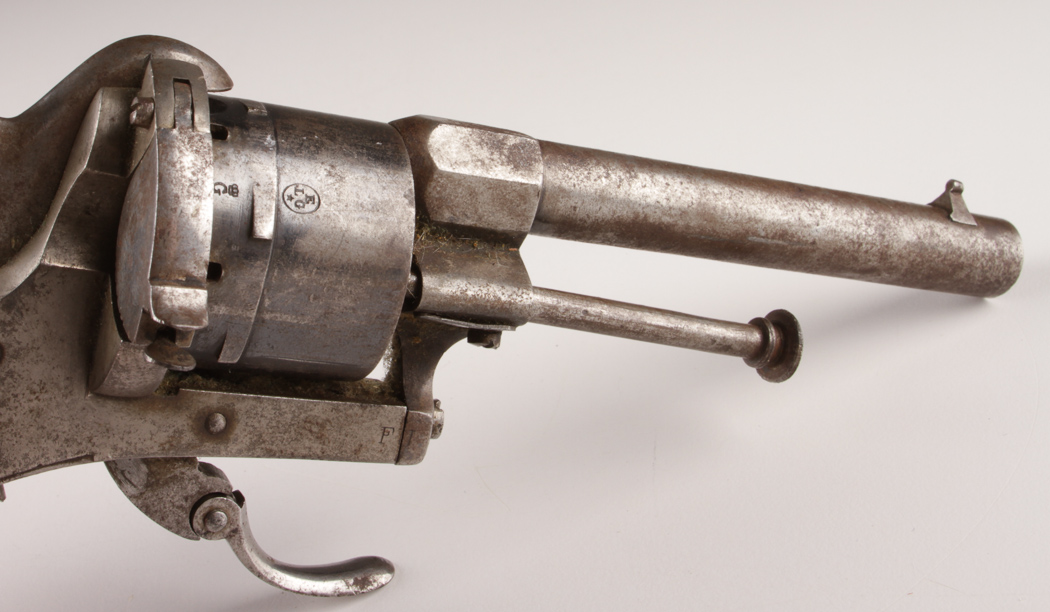 1891-1892 Le Faucheux Pinfire Revolver Belgian Made