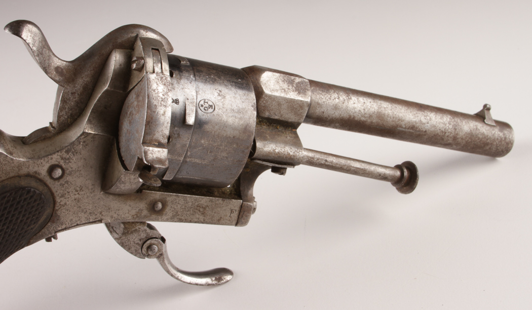 1891-1892 Le Faucheux Pinfire Revolver Belgian Made