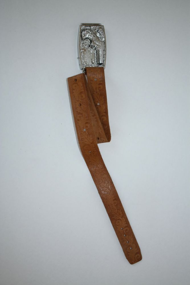 Vintage Mattel Belt with Gun Belt Buckle