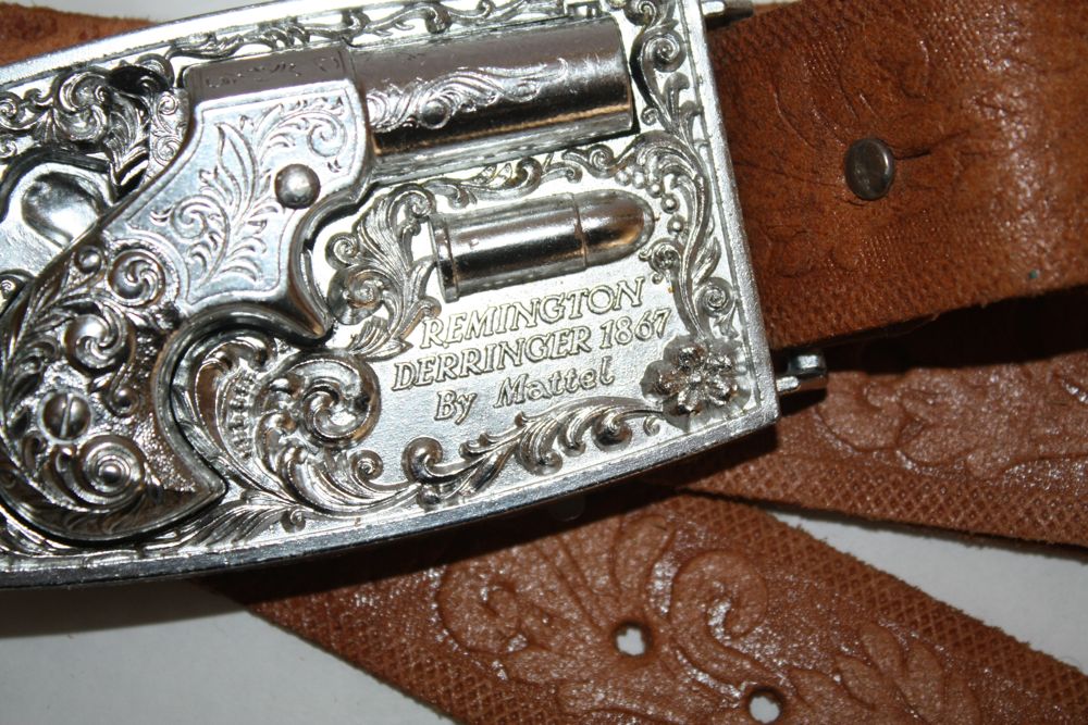Vintage Mattel Belt with Gun Belt Buckle