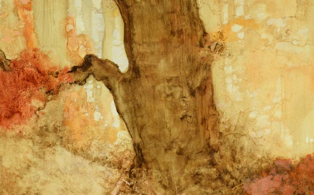 Original Betty Norton Wash on Canvas Painting