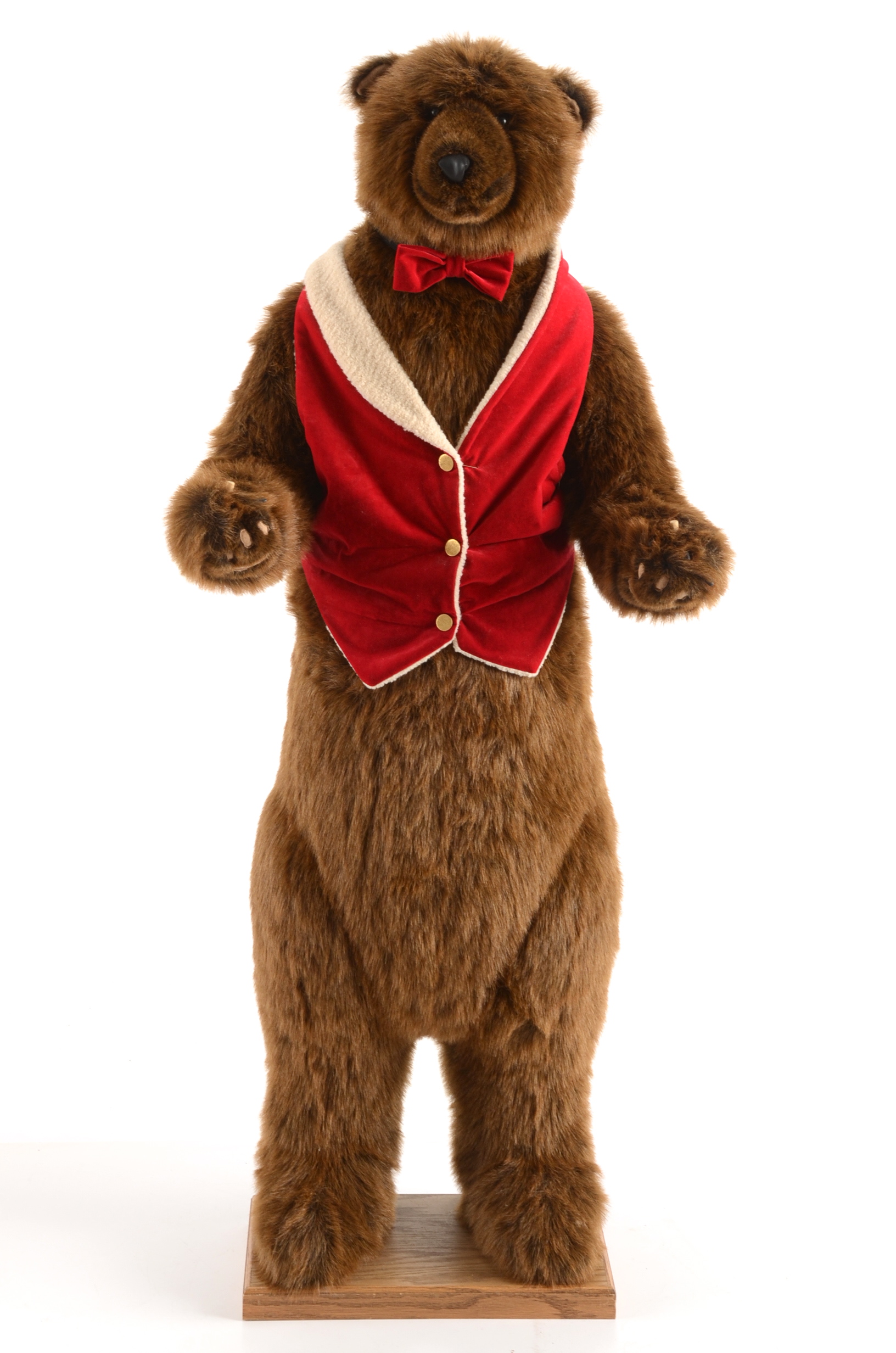 Large Dietz Stuffed Grizzly Butler Bear