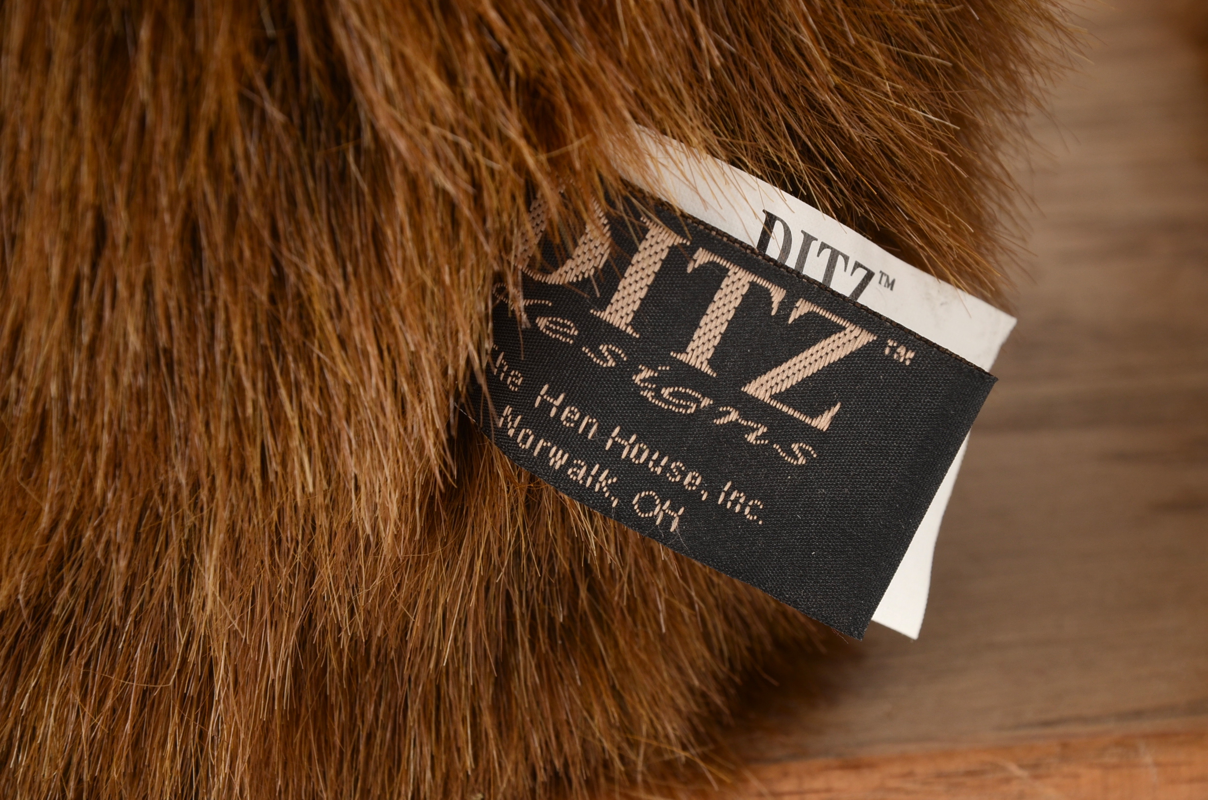 Large Dietz Stuffed Grizzly Butler Bear