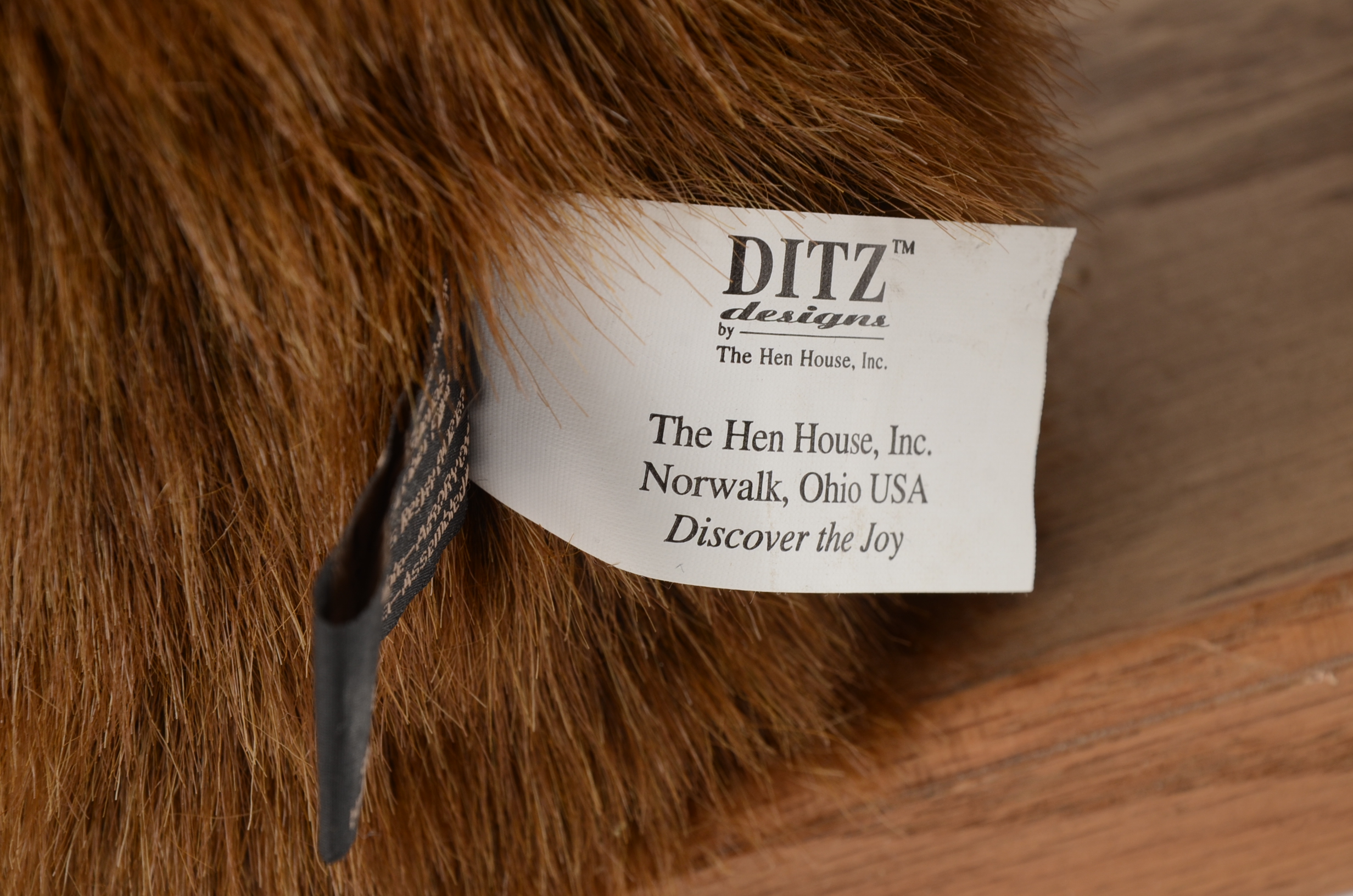 Large Dietz Stuffed Grizzly Butler Bear
