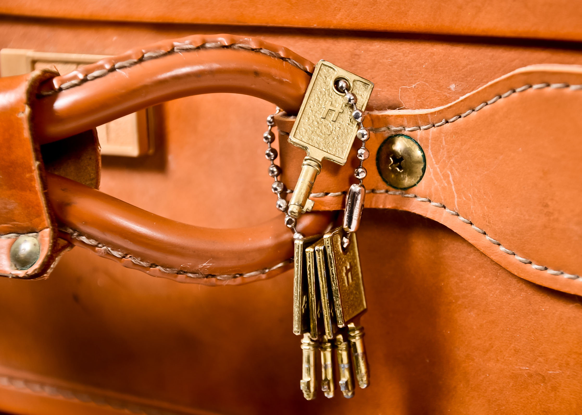 Set of Vintage Hartmann Leather Luggage