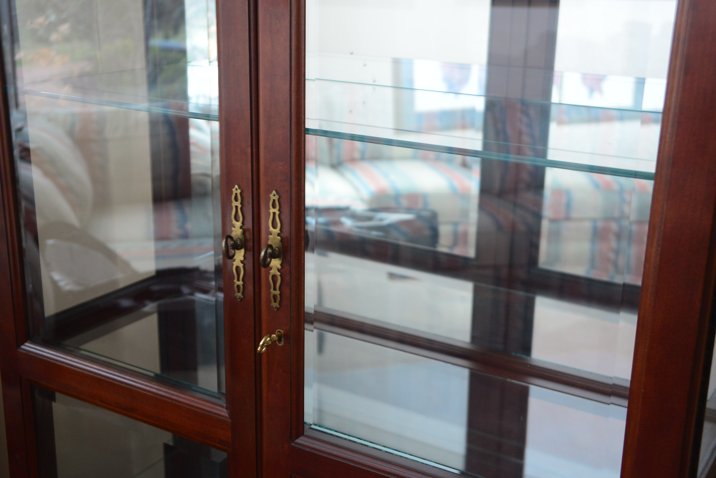 Jasper Mahogany Large Curio Cabinet