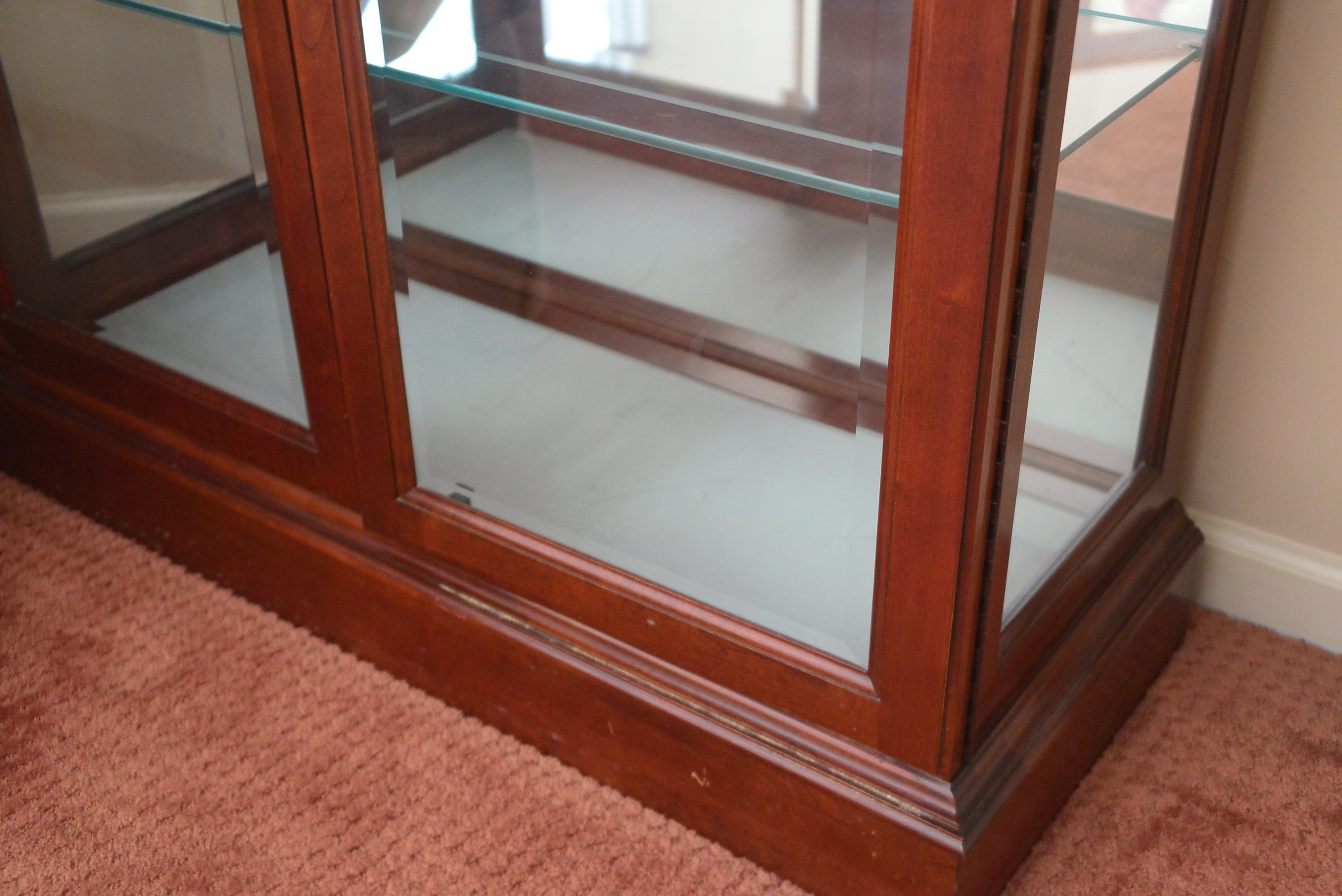 Jasper Mahogany Large Curio Cabinet