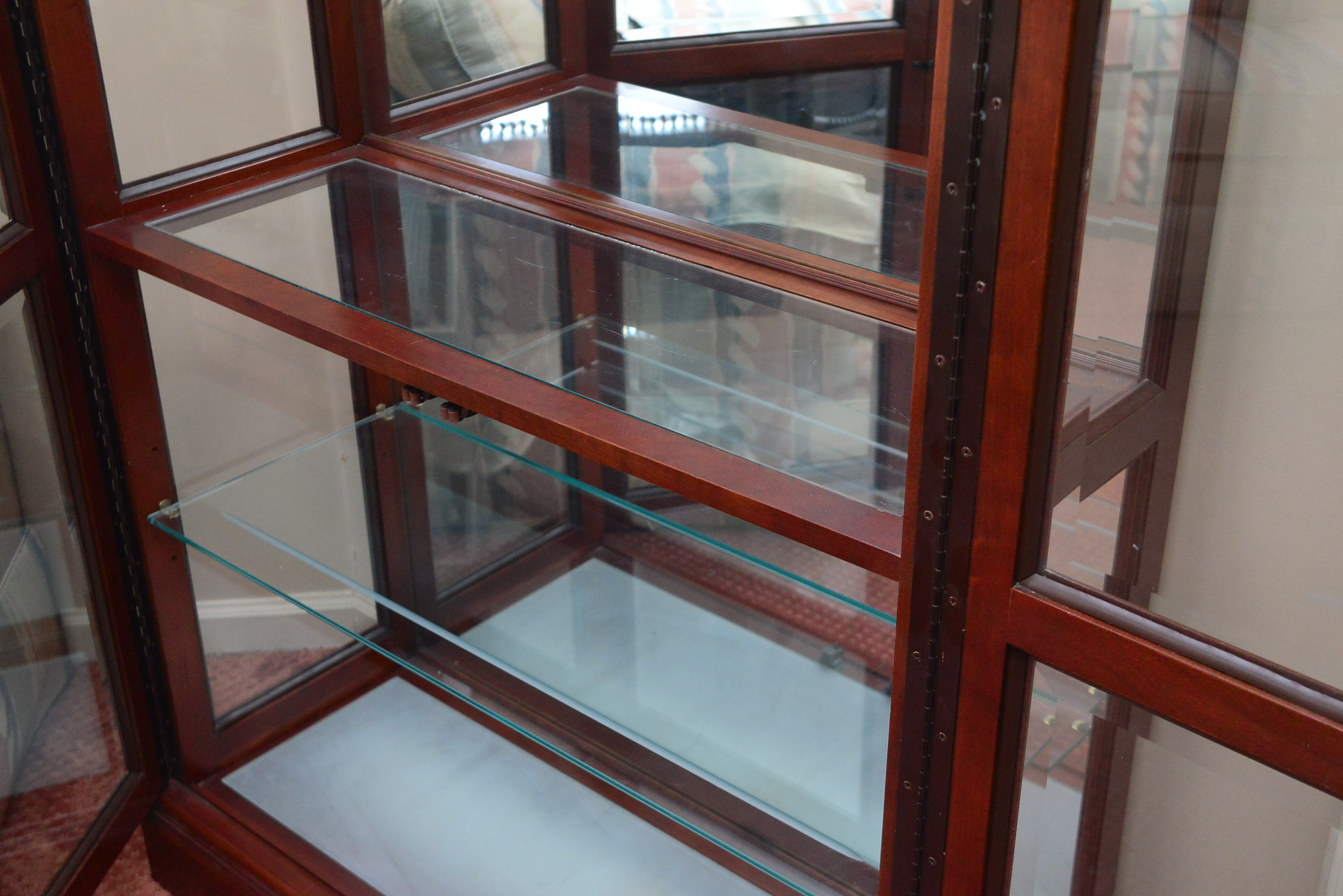 Jasper Mahogany Large Curio Cabinet