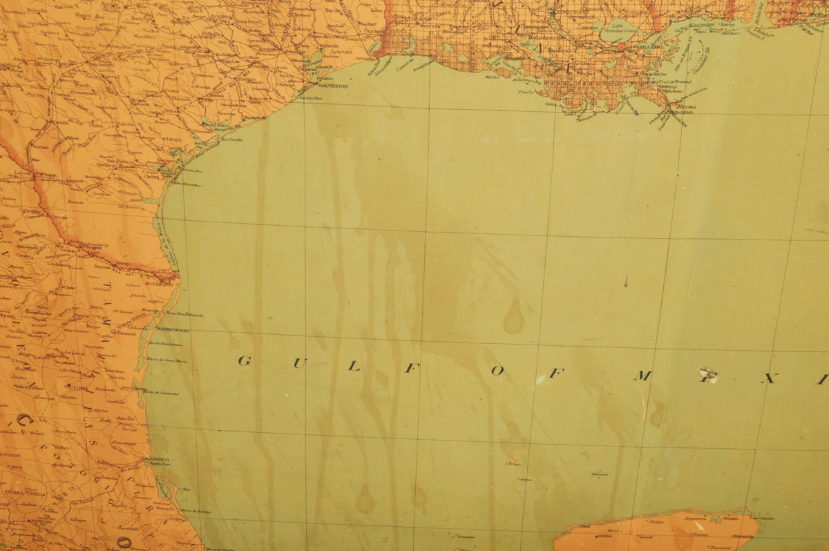Large Framed 1890s United States and and Territories Map