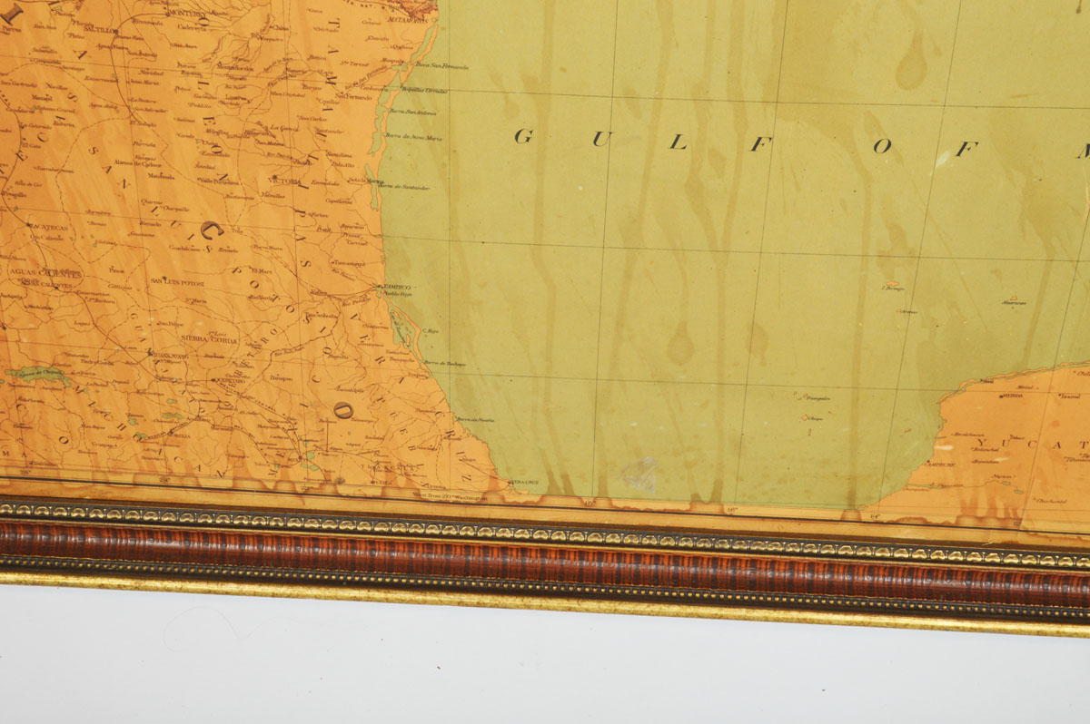 Large Framed 1890s United States and and Territories Map