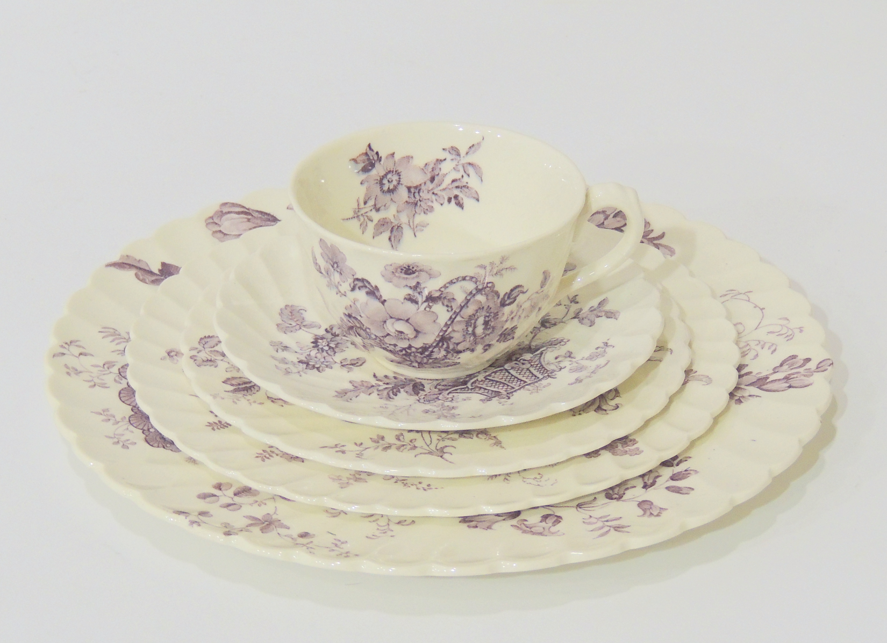 55 Pieces of Royal Staffordshire Clarice Cliff "Charlotte" China