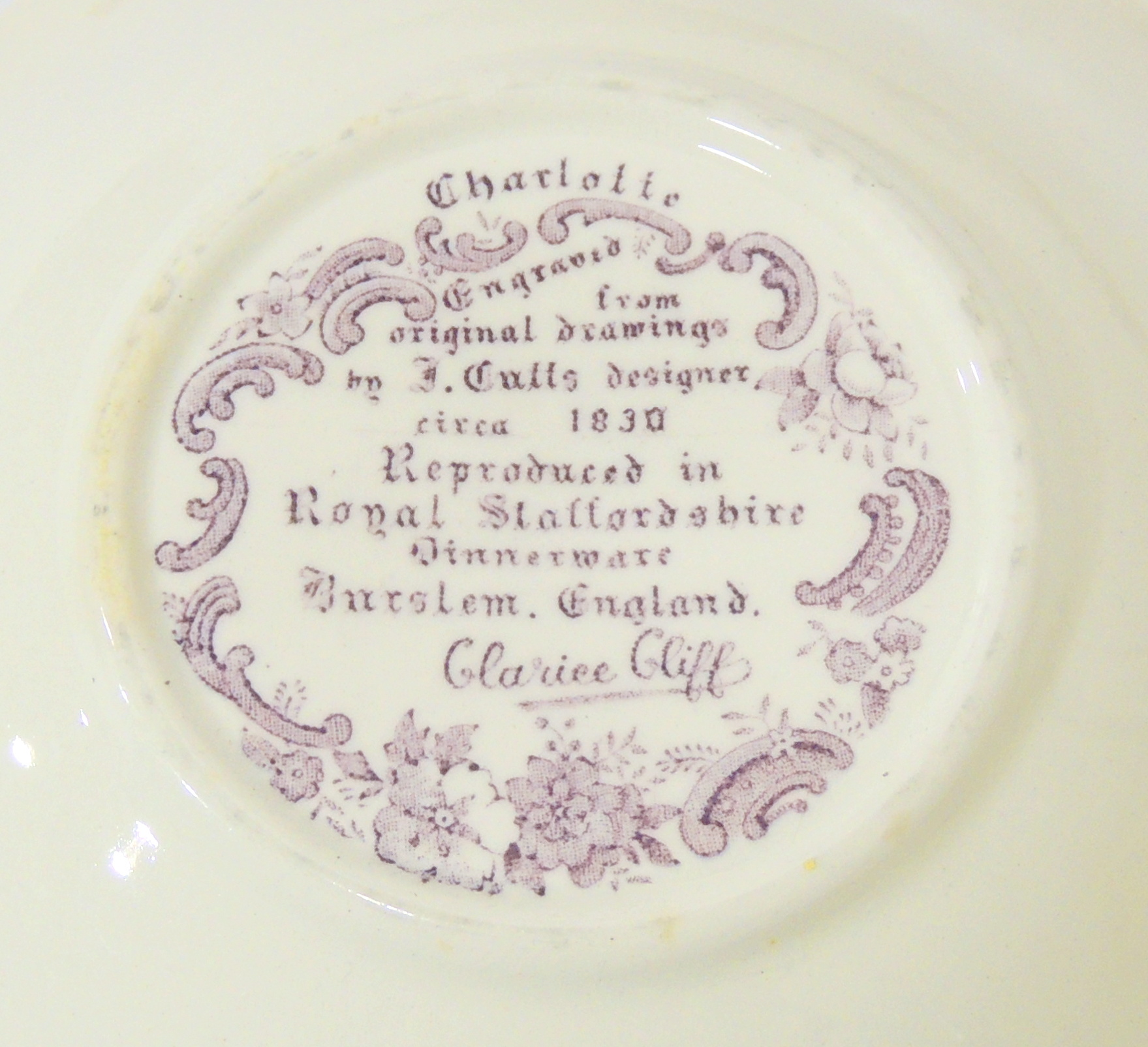 55 Pieces of Royal Staffordshire Clarice Cliff "Charlotte" China