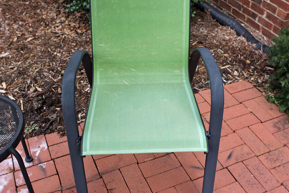 Wrought Iron Outdoor Chairs with Umbrella and Stand