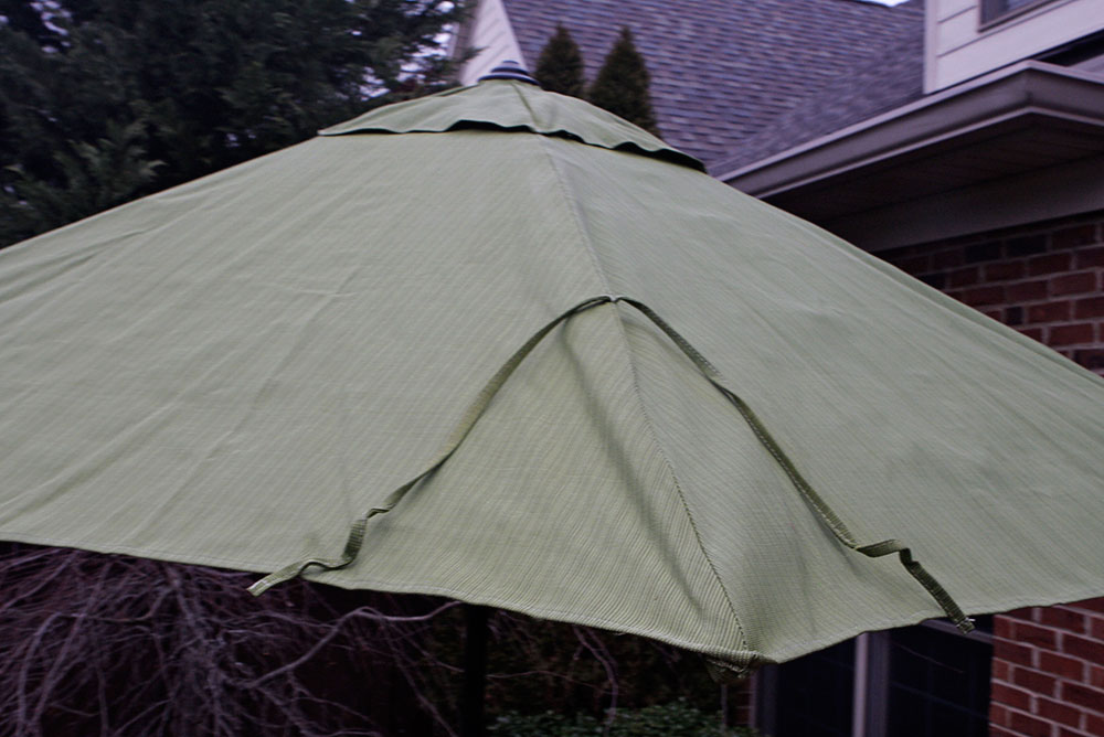 Wrought Iron Outdoor Chairs with Umbrella and Stand