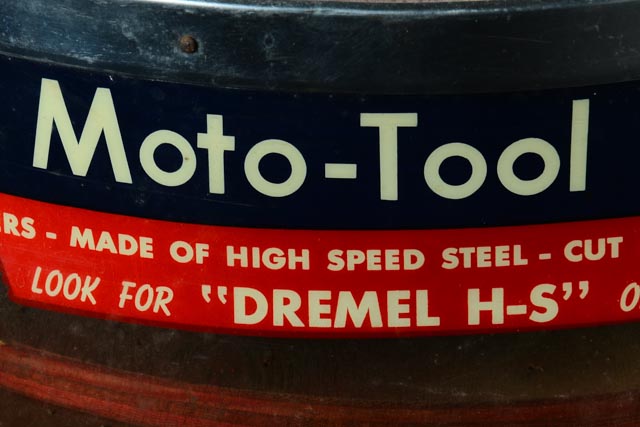Vintage Dremel "Moto-Tool Accessories" Countertop Display