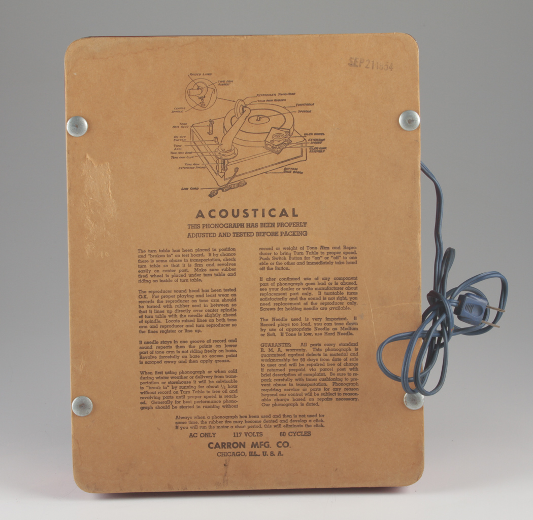 Vintage Children's Carron Turntable, Records and Books