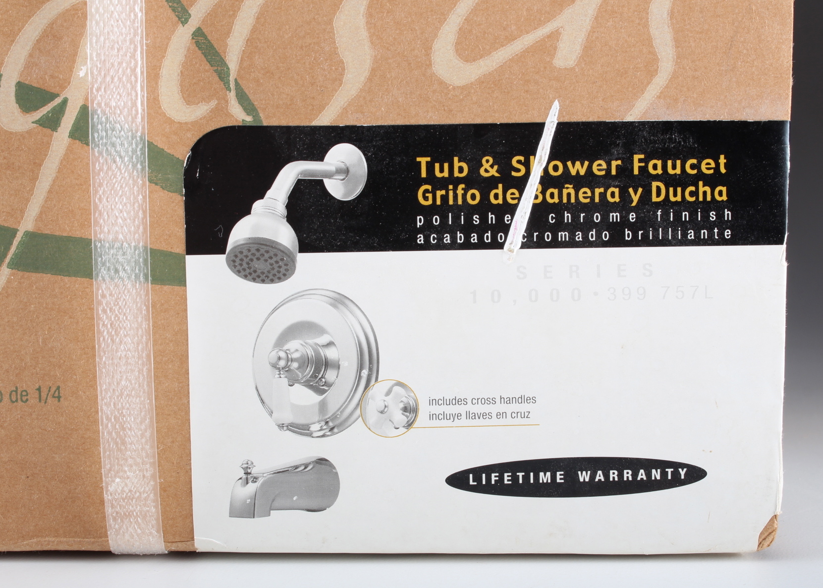 Pegasus Tub and Shower Faucet Polished Chrome Finish