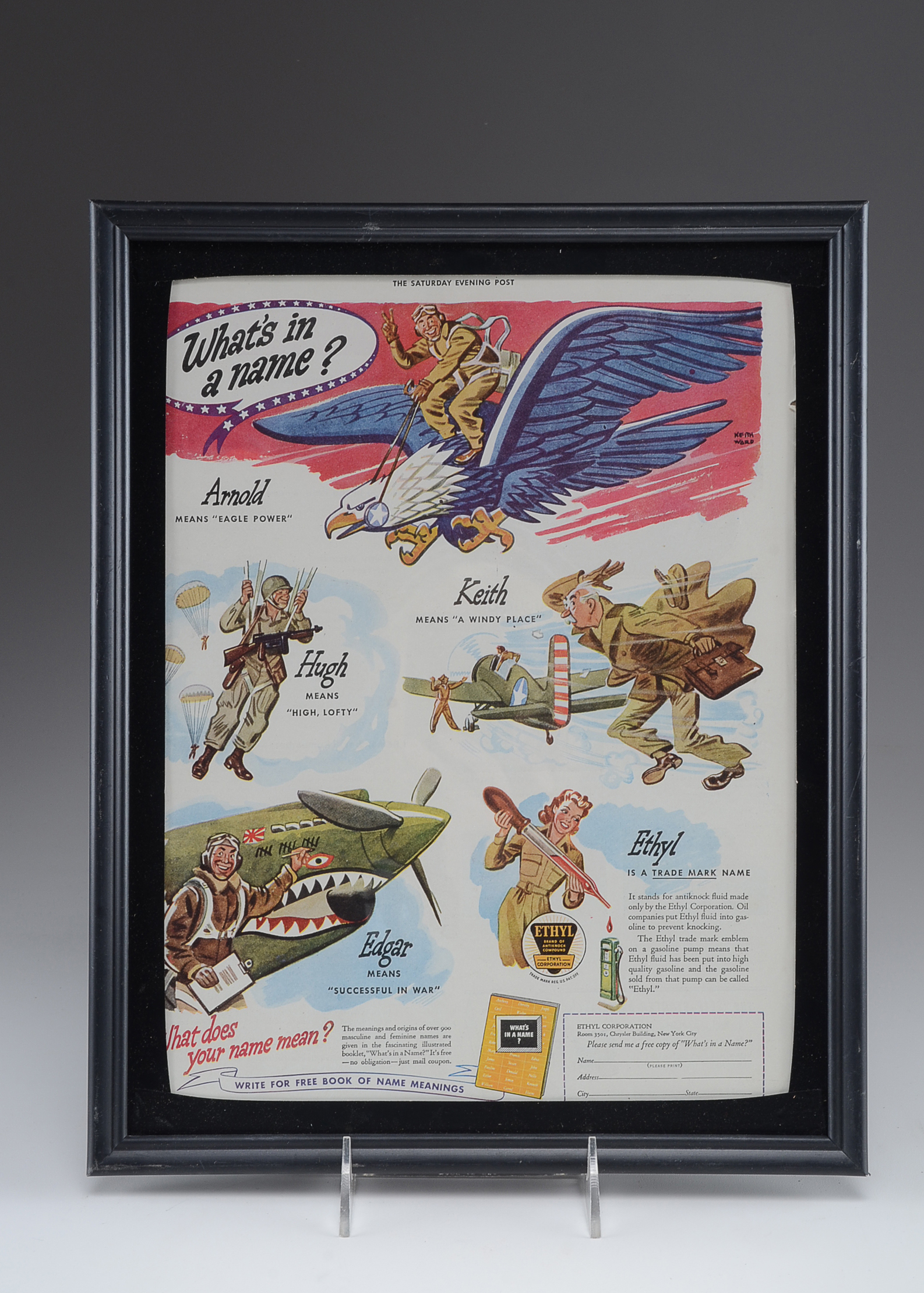 Three Vintage Advertisements- "Gilbert's Gin" "Ethyl" "Old Golds"