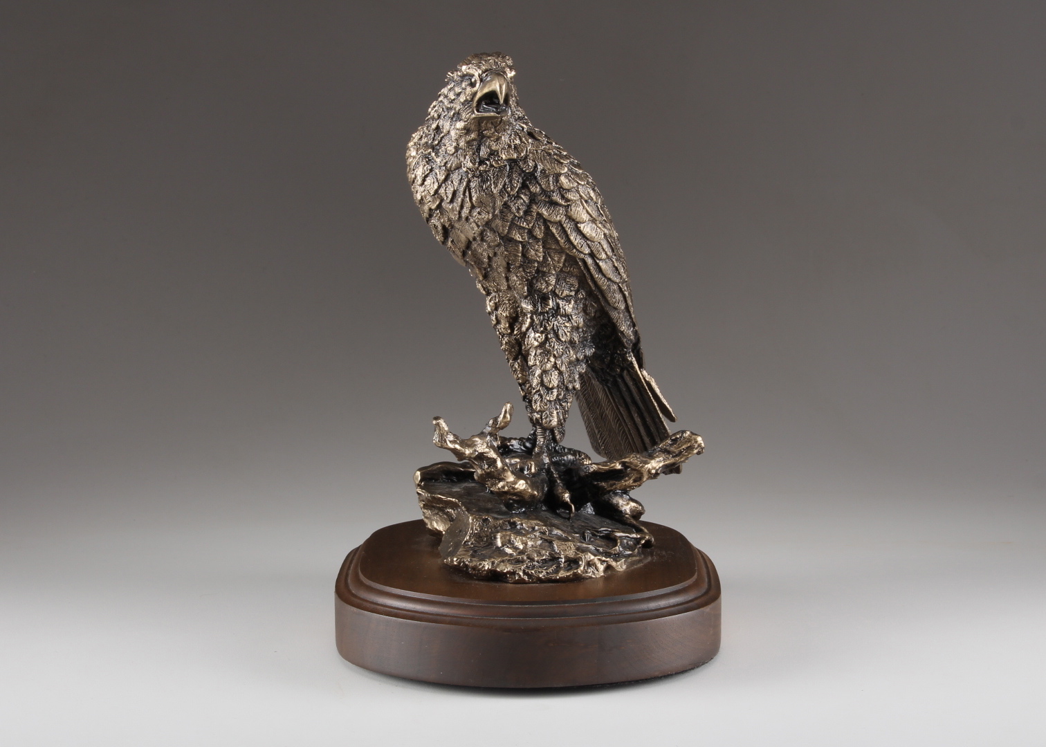 Wally Shoop Cast Bronze Eagle Sculpture Titled "Perfect Vision"