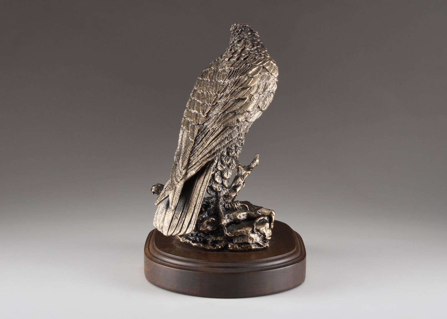 Wally Shoop Cast Bronze Eagle Sculpture Titled "Perfect Vision"
