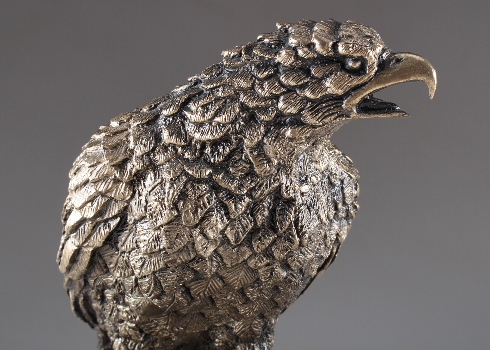 Wally Shoop Cast Bronze Eagle Sculpture Titled "Perfect Vision"