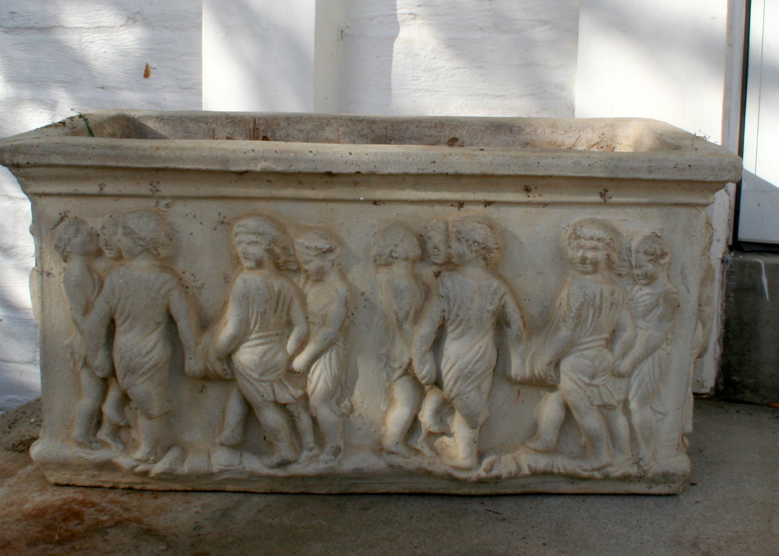 Concrete Planters with Dancing Figures