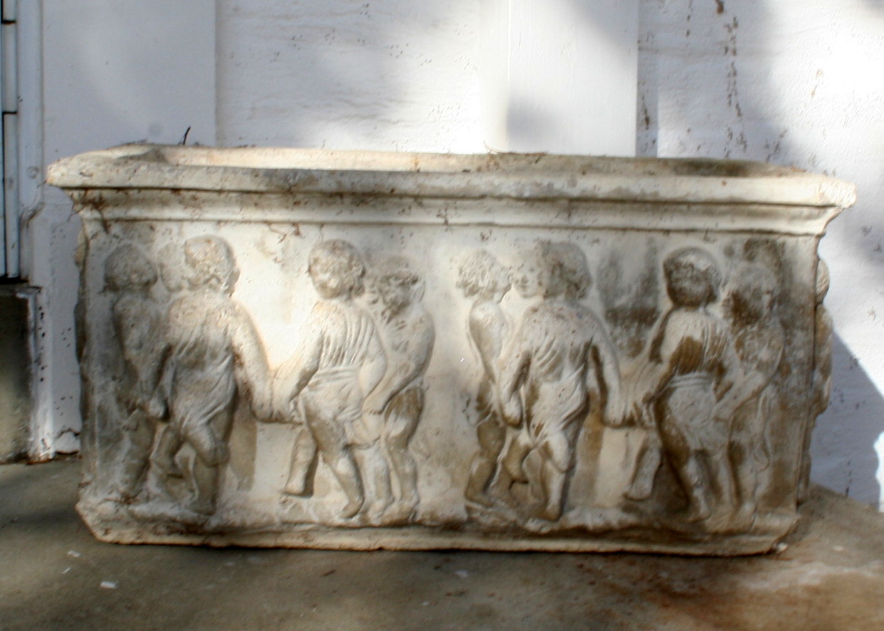 Concrete Planters with Dancing Figures