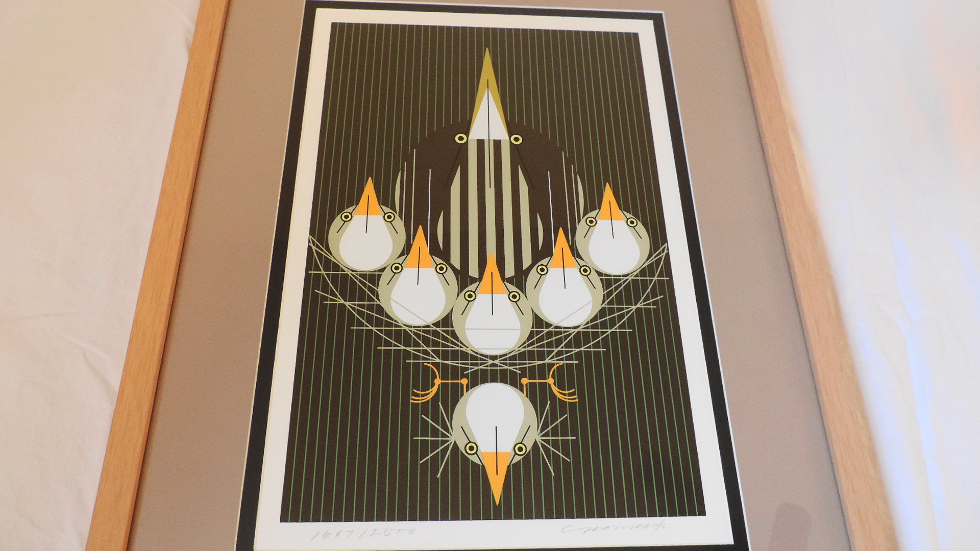 Charley Harper Bittern Suite Framed Signed and Numbered Serigraph