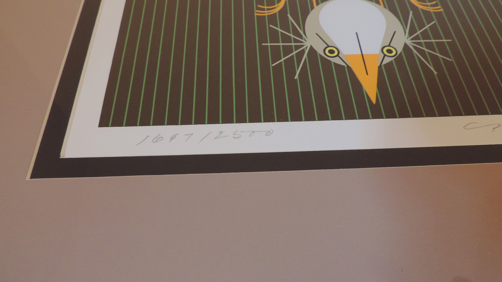 Charley Harper Bittern Suite Framed Signed and Numbered Serigraph