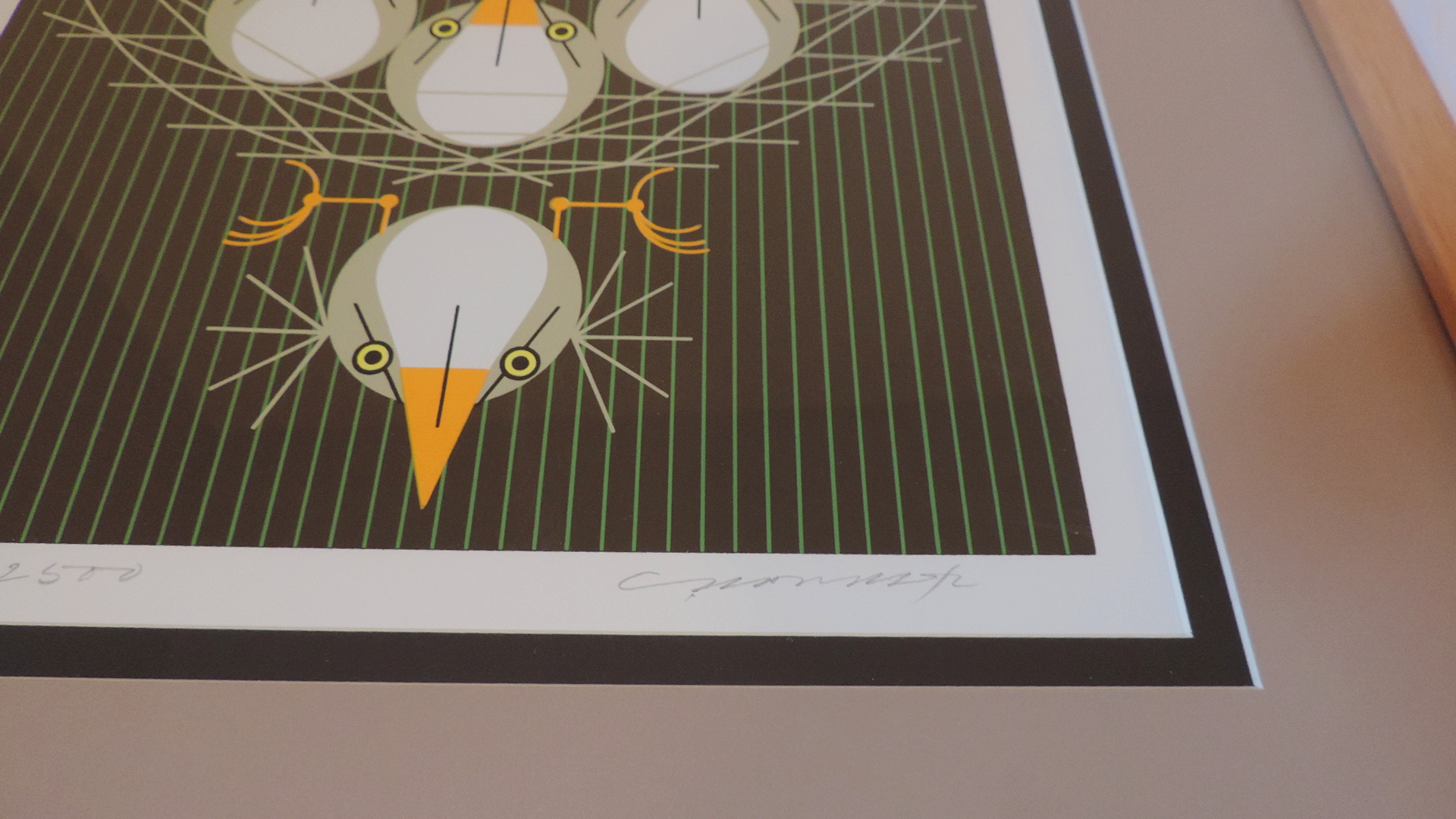 Charley Harper Bittern Suite Framed Signed and Numbered Serigraph