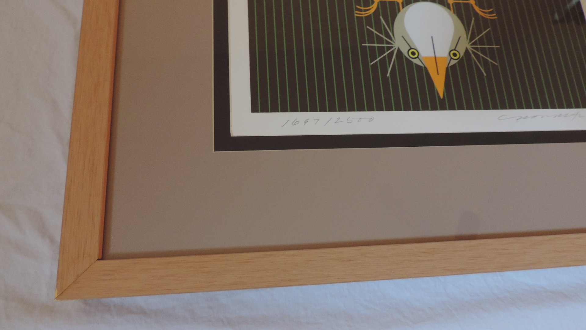 Charley Harper Bittern Suite Framed Signed and Numbered Serigraph