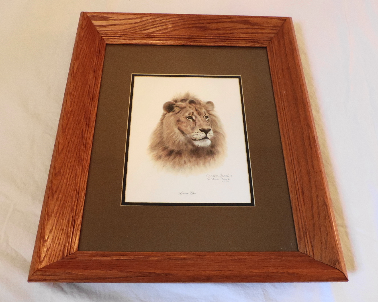 Charles Frace "African Lion" Signed Print