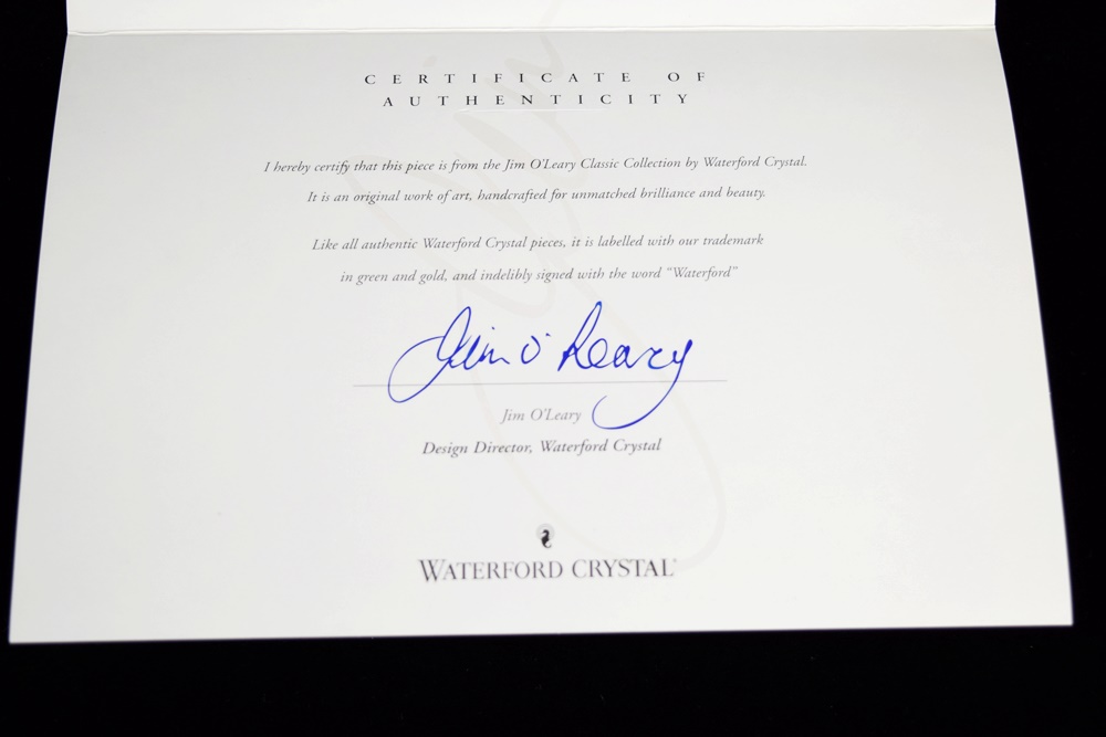 Waterford Crystal Jim O'leary Classic Collection Pedestal Bowl