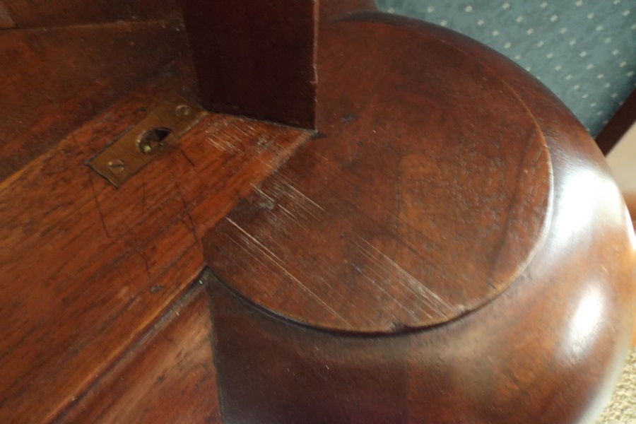 Victorian Style Carved Cherry Corner Cabinet