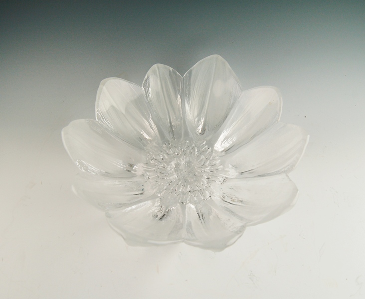 Kosta Boda "Monet" Crystal Bowl by Mats Johnson Circa 1980s