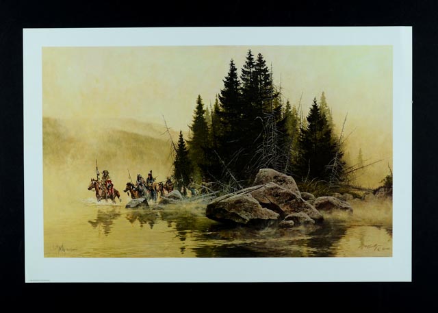 Hand Signed Frank C. McCarthy Lithograph Print