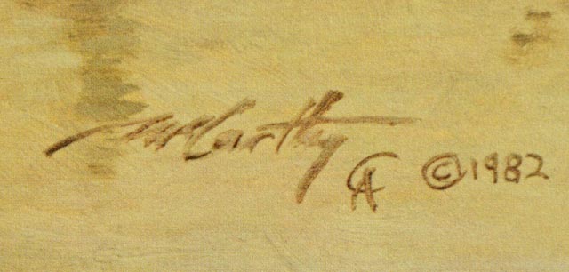 Hand Signed Frank C. McCarthy Lithograph Print