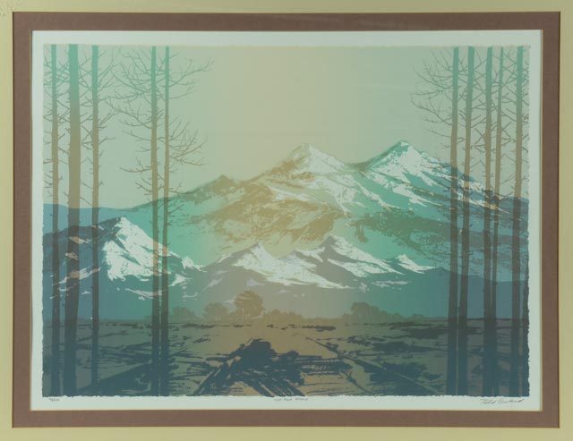 Signed and Numbered Todd Rowland Lithograph, "View From Goshen"