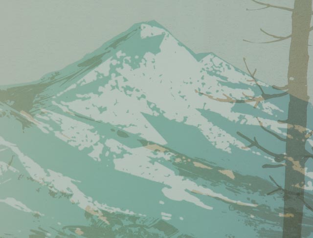 Signed and Numbered Todd Rowland Lithograph, "View From Goshen"