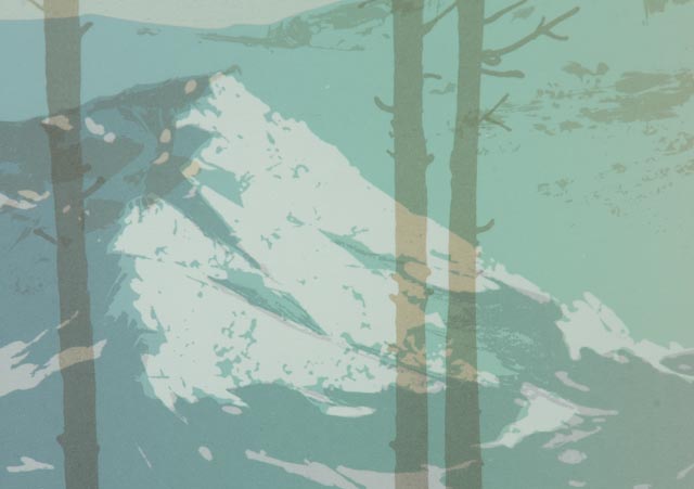 Signed and Numbered Todd Rowland Lithograph, "View From Goshen"