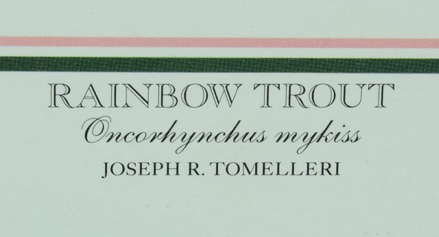 Hand Signed Joseph Tomelleri "Rainbow Trout" Photo Offset Print