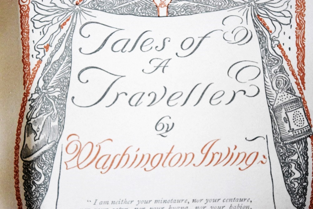 "Tales of a Traveler" by Washington Irving, Published in 1895