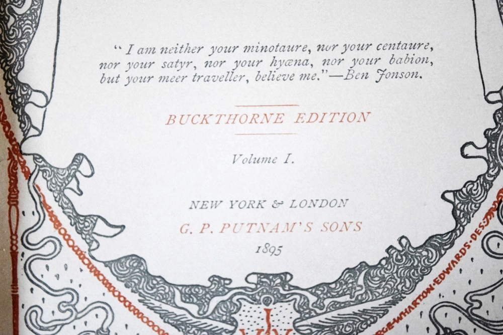 "Tales of a Traveler" by Washington Irving, Published in 1895