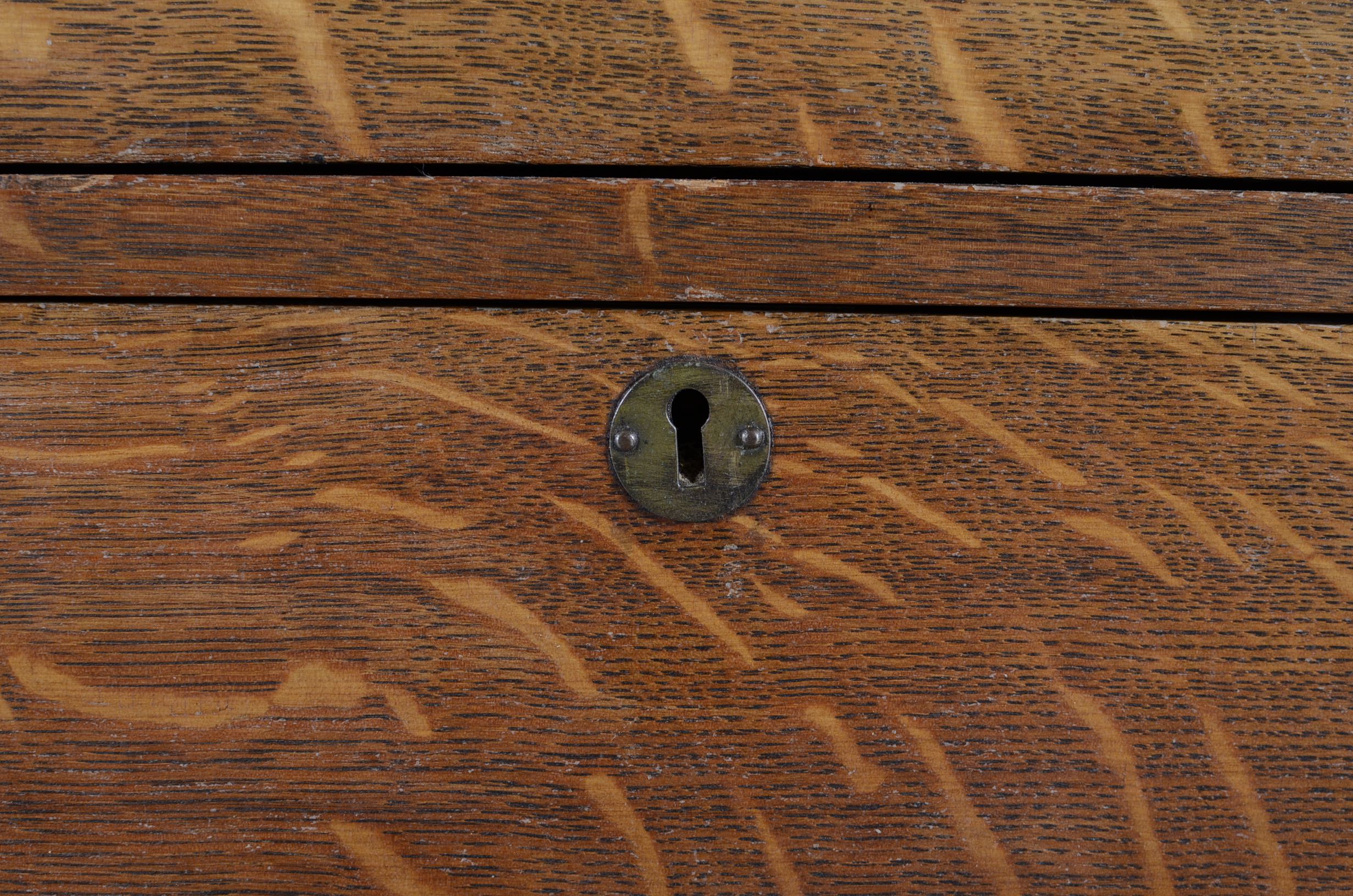 Antique Tiger Oak Dresser with Mirror