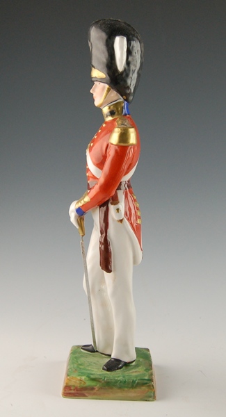 Vintage Dresden Officer Grenadier Guards Porcelain Figurine