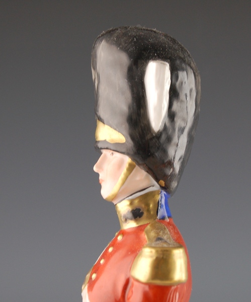 Vintage Dresden Officer Grenadier Guards Porcelain Figurine
