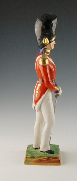 Vintage Dresden Officer Grenadier Guards Porcelain Figurine